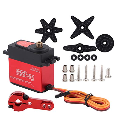 NIZUUONE Hocheffizienz Wasserdichtes Metallgetriebe Digitales Servo 25 Kg für RC -Autoboot Perfekt für 1: 8/1: 10 Fernbedienungsauto NIZUUONE Hocheffizienz Wasserdichtes Metallgetriebe Digitales Servo 25 Kg für RC -Autoboot Perfekt für 1: 8/1: 10 Fernbedienungsauto von NIZUUONE