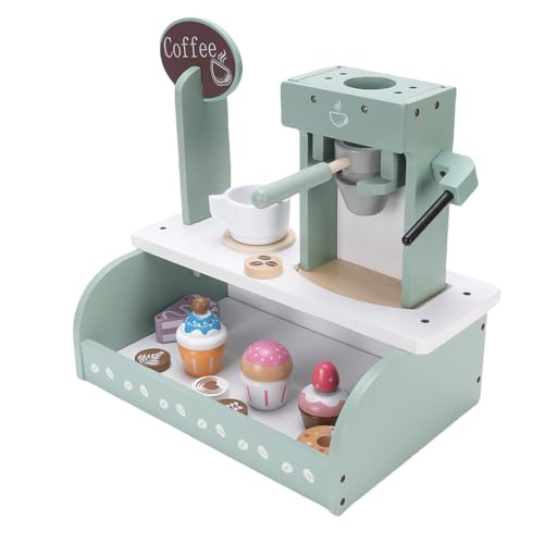 NIZUUONE Holzkaffeemaschine Spielzeug Kaffee -Spielset Rollenspiele Kaffeemaschine Playset für Glückliche Spielzeit Soziale Fähigkeiten Langlebige Konstruktion Fördern Fantasie mit Dessert und NIZUUONE Holzkaffeemaschine Spielzeug Kaffee -Spielset Rollenspiele Kaffeemaschine Playset für Glückliche Spielzeit Soziale Fähigkeiten Langlebige Konstruktion Fördern Fantasie mit Dessert und von NIZUUONE