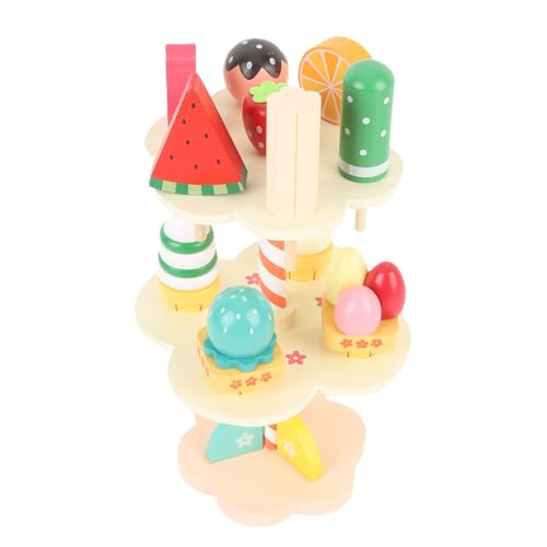 NIZUUONE Holztee Party Set Beechwood Dessert Ständer Spielset mit Eiscremeturm und Essen für Im Alter von 3 4 5 6 Imaginative Spielen Küche Spielzeug NIZUUONE Holztee Party Set Beechwood Dessert Ständer Spielset mit Eiscremeturm und Essen für Im Alter von 3 4 5 6 Imaginative Spielen Küche Spielzeug von NIZUUONE
