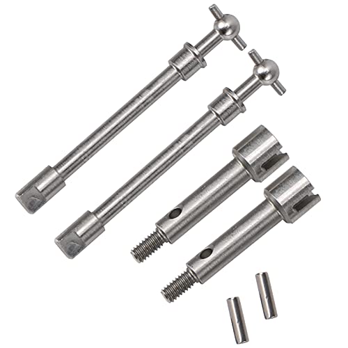 NIZUUONE Langlebiger Edelstahl -Vorderantriebswellenhundknochen für Axiale SCX24 90081 1/24 RC -Auto Präzise Größe, Stoßdicht, Einfache Installation von NIZUUONE