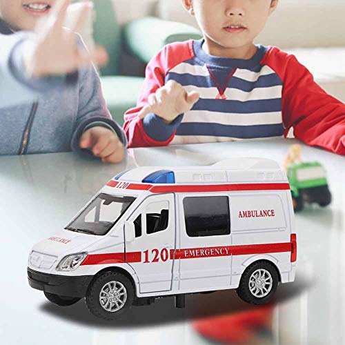 NIZUUONE Legierungspflicht Spielzeugauto mit Pfeife und Beleuchtungsfunktion, Langlebiger und Umweltfreundlicher Spielzeugfahrzeug, Ideales für über 3 Jahren (Rot) von NIZUUONE