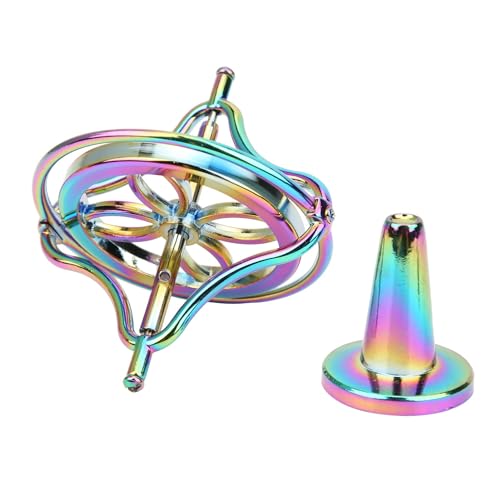 NIZUUONE Legierungsspielzeug, Dekompressionsspielzeug für Erwachsene mit Stressabbau, Hellem und Farbenfrohen Metallrahmen, das über 3 Jahre Geeignet Ist (farbenfroh (Glänzend; 3x2,6 mm) von NIZUUONE