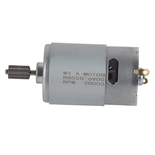 NIZUUONE Mikromotor bei Hoher Geschwindigkeit 6 V RS550 für Kinderspielzeugauto, Premium -Material für [Motor RS550, bei Hoher Geschwindigkeit, Micro 6 V, Spielzeugauto] (6v550-20000 rev) von NIZUUONE