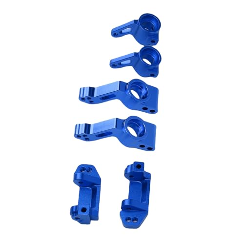 NIZUUONE RC-Auto-Lenksteine Vorderrad-Stangen-Achs Träger Kit Aluminium Legierung Ersatz für Slash 2WD RC Autoteile (Blue) von NIZUUONE
