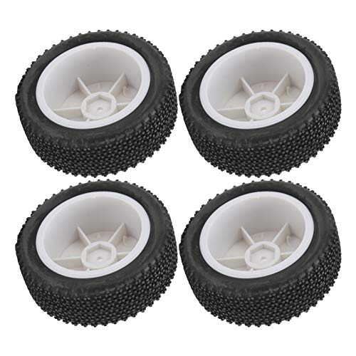 NIZUUONE RC -Auto Vorne Heck -Gummireifen Langlebig für Wltoys 1/12 124019, Fernbedienungsautos Zubehör zu Installieren von NIZUUONE