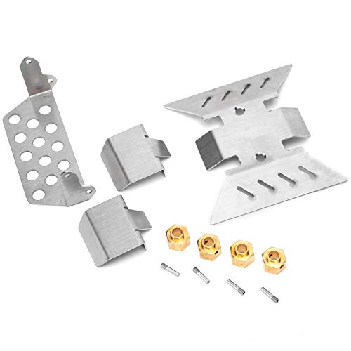 NIZUUONE RC Chassis Armour Edelstahl Chassis Guard RC -Unterboden -Schutzplatte mit 8 mm Messinganschluss für Axiale SCX10 III AXI03007 Auto NIZUUONE RC Chassis Armour Edelstahl Chassis Guard RC -Unterboden -Schutzplatte mit 8 mm Messinganschluss für Axiale SCX10 III AXI03007 Auto von NIZUUONE