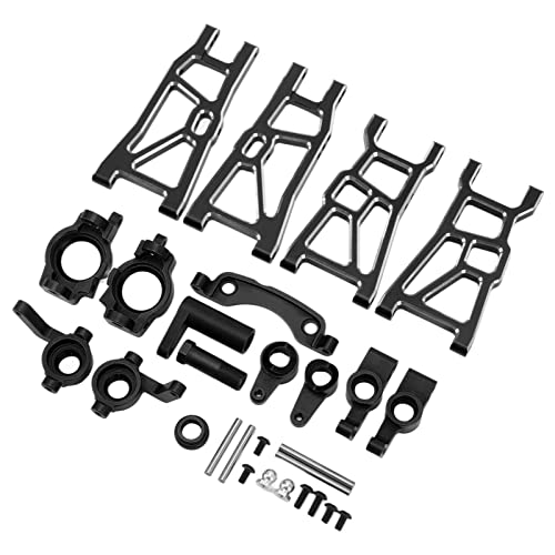 NIZUUONE RC Metal -Upgrade -Teile Kit für ZD Racing 10 1/10, Hochfutter Sperre Armlenk Set, Hobbyisten (Black) von NIZUUONE