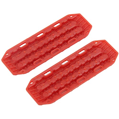 NIZUUONE RC -Sandleiter Langlebige Kunststoffwiederherstellungsrampen für Axiale SCX24 1/24 RC Crawlers Upgrade Teile (Rot) von NIZUUONE