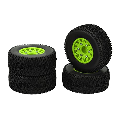 NIZUUONE RC Short Course Truck Reifen, RC -Upgrade -Teil für ARRMA, Senton, Slash und Andere Kurzstrecken LKWs (Grün (Green) von NIZUUONE