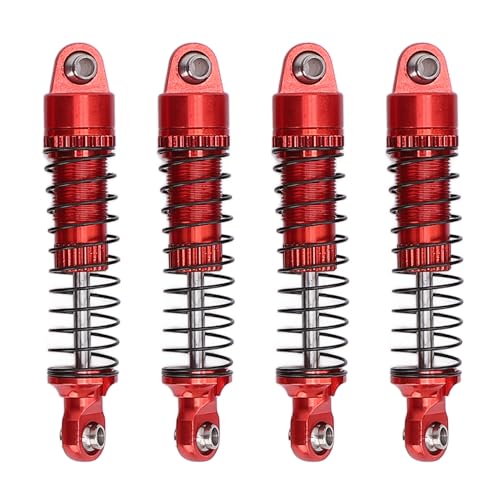 NIZUUONE Schocchocchio Bindet Aluminium RC Alta Alto Am UP -to -The Booting der Anwendungsanwendung für Libysche Reiten, 4 PCs RC Rosyping Smoper für Autoenthusiasten (Rot) von NIZUUONE