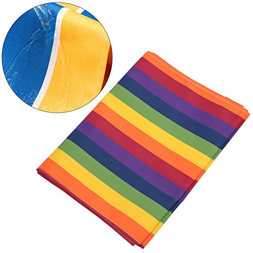 NIZUUONE Spielen von Run Mat -Teamwork -Spielen Mattengruppe Aktivität Mat 6m Oxford Stoff Wasserdicht Falten für Erwachsene Teambau Sensorische Übungen (Regenbogenfarbe 6m) von NIZUUONE
