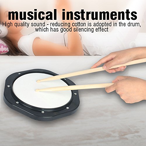 NIZUUONE Tragbares 10-Zoll-Stille Plastik-Drum-Pad, Elektropliertes Leichtes Drum-Übungskissen mit Schallreduzierender Baumwolle, Ideal Zum Lernen und Üben, Geeignet für Familienunterhaltung NIZUUONE Tragbares 10-Zoll-Stille Plastik-Drum-Pad, Elektropliertes Leichtes Drum-Übungskissen mit Schallreduzierender Baumwolle, Ideal Zum Lernen und Üben, Geeignet für Familienunterhaltung von NIZUUONE