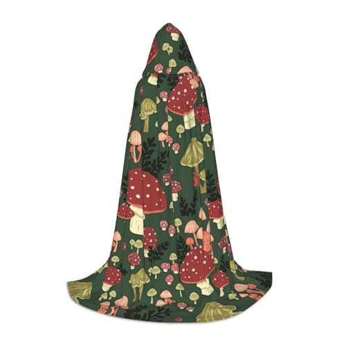 NImongt Bright Mushrooms Kunstdruck für Teenager Kinder und Erwachsene mit Kapuze, Zauberer, Gothic, Robe, Karneval, Halloween, Cosplay NImongt Bright Mushrooms Kunstdruck für Teenager Kinder und Erwachsene mit Kapuze, Zauberer, Gothic, Robe, Karneval, Halloween, Cosplay von NImongt
