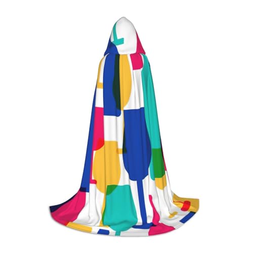 NImongt Cocktail-Gläser und Weinflaschen-Druck, Teenager, Kinder und Erwachsene, Kapuzenumhang, Zauberer, Gothic, Robe, Karneval, Halloween, Cosplay von NImongt