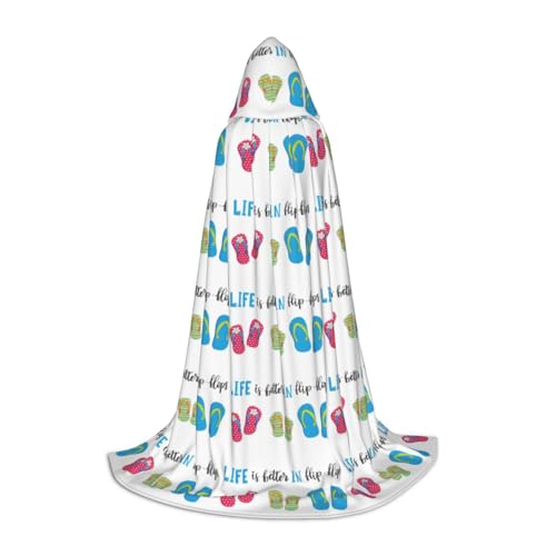 NImongt Flip-Flops Kalligraphie Strandschuhe Druck Teenager Kinder und Erwachsene Kapuzenumhang Zauberer Gothic Robe Karneval Halloween Cosplay NImongt Flip-Flops Kalligraphie Strandschuhe Druck Teenager Kinder und Erwachsene Kapuzenumhang Zauberer Gothic Robe Karneval Halloween Cosplay von NImongt