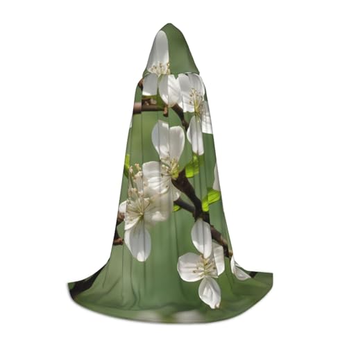 NImongt Frühlings-Hartriegelblüten-Druck, Teenager, Kinder und Erwachsene, Kapuzenumhang, Zauberer, Gothic, Karneval, Halloween, Cosplay NImongt Frühlings-Hartriegelblüten-Druck, Teenager, Kinder und Erwachsene, Kapuzenumhang, Zauberer, Gothic, Karneval, Halloween, Cosplay von NImongt