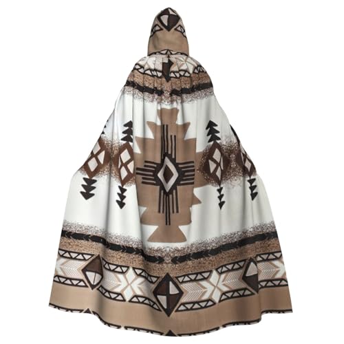 NImongt Halloween-Kapuzenumhang mit Indianer-Druck, bequem, für Erwachsene, volle Länge, für mittelalterliche Cosplay-Kostüme NImongt Halloween-Kapuzenumhang mit Indianer-Druck, bequem, für Erwachsene, volle Länge, für mittelalterliche Cosplay-Kostüme von NImongt