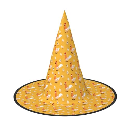 NImongt Hexenhut mit Huhn-Motiv, Unisex, Halloween, für Teenager, Partys, Karneval und Cosplay-Kostüm NImongt Hexenhut mit Huhn-Motiv, Unisex, Halloween, für Teenager, Partys, Karneval und Cosplay-Kostüm von NImongt