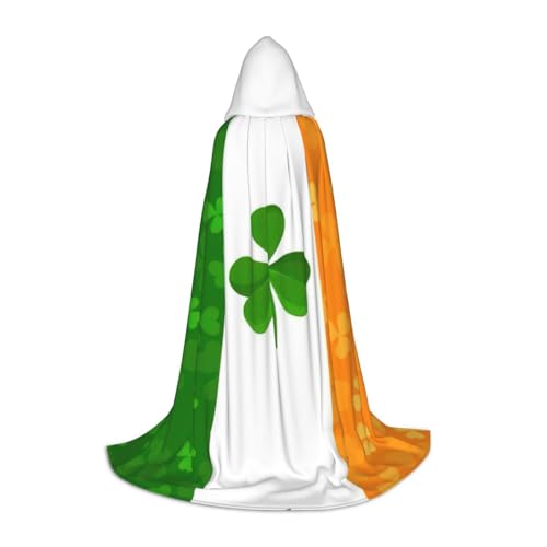 NImongt Irische Flagge, Druck, Teenager, Kinder und Erwachsene, Kapuzenumhang, Zauberer, Gothic, Robe, Karneval, Halloween, Cosplay NImongt Irische Flagge, Druck, Teenager, Kinder und Erwachsene, Kapuzenumhang, Zauberer, Gothic, Robe, Karneval, Halloween, Cosplay von NImongt