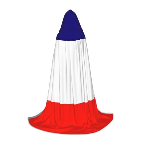 NImongt Kapuzenumhang mit französischer Flagge, Teenager, Kinder und Erwachsene, Zauberer, Gothic, Karneval, Halloween, Cosplay NImongt Kapuzenumhang mit französischer Flagge, Teenager, Kinder und Erwachsene, Zauberer, Gothic, Karneval, Halloween, Cosplay von NImongt