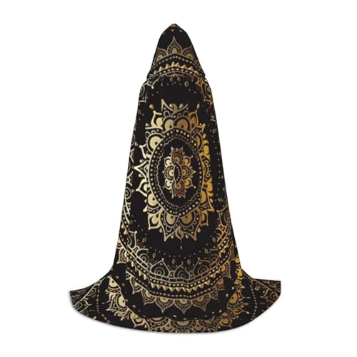 NImongt Mandala-Druck, Teenager, Kinder und Erwachsene, Kapuzenumhang, Zauberer, Gothic, Robe, Karneval, Halloween, Cosplay NImongt Mandala-Druck, Teenager, Kinder und Erwachsene, Kapuzenumhang, Zauberer, Gothic, Robe, Karneval, Halloween, Cosplay von NImongt