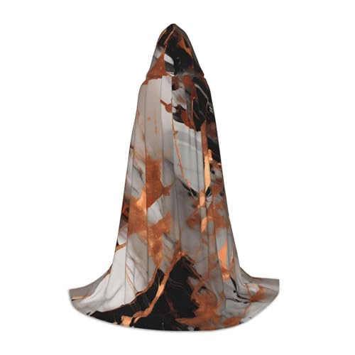 NImongt Marmor-Textur, Kupferspritzer-Druck, Teenager, Kinder und Erwachsene, Kapuzenumhang, Zauberer, Gothic, Karneval, Halloween, Cosplay von NImongt