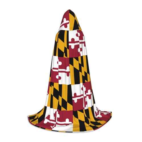 NImongt Maryland State Flag Print Teens Kids And Adults Hooded Cloak Wizard Gothic Robe Carnival Halloween Cosplay NImongt Maryland State Flag Print Teens Kids And Adults Hooded Cloak Wizard Gothic Robe Carnival Halloween Cosplay von NImongt