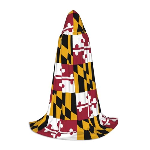 NImongt Maryland State Flag Print Teens Kids And Adults Hooded Cloak Wizard Gothic Robe Carnival Halloween Cosplay NImongt Maryland State Flag Print Teens Kids And Adults Hooded Cloak Wizard Gothic Robe Carnival Halloween Cosplay von NImongt