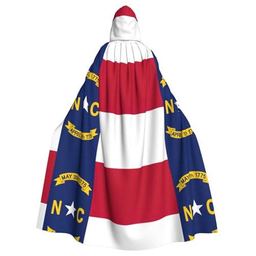 NImongt North Carolina State Flag Print Halloween Hooded Comfortable Cloak Adult Fulllength For Medieval Cosplay Costumes von NImongt