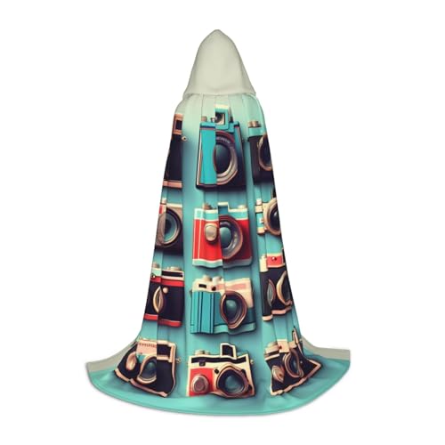 NImongt Retro-Kamera-Kollektion, Druck, Teenager, Kinder und Erwachsene, Kapuzenumhang, Zauberer, Gothic, Robe, Karneval, Halloween, Cosplay NImongt Retro-Kamera-Kollektion, Druck, Teenager, Kinder und Erwachsene, Kapuzenumhang, Zauberer, Gothic, Robe, Karneval, Halloween, Cosplay von NImongt