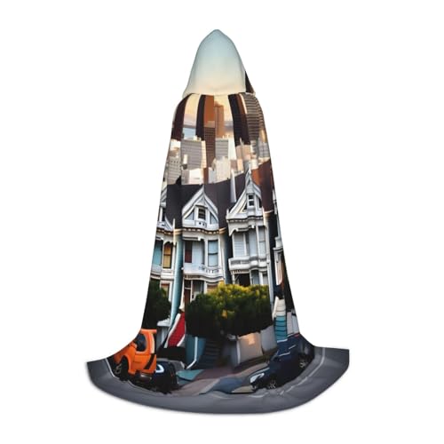 NImongt San Francisco Kapuzenumhang für Teenager und Erwachsene, Zauberer, Gothic, Karneval, Halloween, Cosplay NImongt San Francisco Kapuzenumhang für Teenager und Erwachsene, Zauberer, Gothic, Karneval, Halloween, Cosplay von NImongt