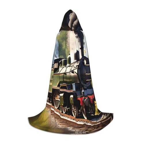 NImongt Steam Little Train Print Teens Kids And Adults Hooded Cloak Wizard Gothic Robe Carnival Halloween Cosplay NImongt Steam Little Train Print Teens Kids And Adults Hooded Cloak Wizard Gothic Robe Carnival Halloween Cosplay von NImongt