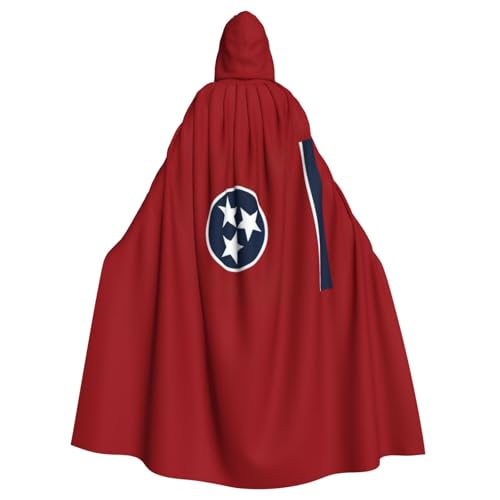 NImongt Tennessee State Flag Print Halloween Hooded Comfortable Cloak Adult Fulllength For Medieval Cosplay Costumes von NImongt