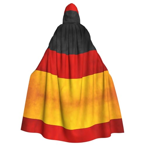 NImongt Umhang mit Deutschland-Flagge, Halloween, mit Kapuze, bequem, für Erwachsene, volle Länge, für mittelalterliche Cosplay-Kostüme NImongt Umhang mit Deutschland-Flagge, Halloween, mit Kapuze, bequem, für Erwachsene, volle Länge, für mittelalterliche Cosplay-Kostüme von NImongt