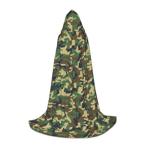 NImongt Umhang mit Kapuze, Militär, Camouflage, für Teenager und Erwachsene, Gothic, Karneval, Halloween, Cosplay NImongt Umhang mit Kapuze, Militär, Camouflage, für Teenager und Erwachsene, Gothic, Karneval, Halloween, Cosplay von NImongt