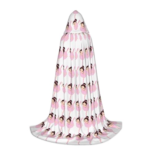 NImongt Umhang mit Kapuze für Teenager, Kinder und Erwachsene, Motiv: kleine Ballerina, Gothic, Karneval, Halloween, Cosplay NImongt Umhang mit Kapuze für Teenager, Kinder und Erwachsene, Motiv: kleine Ballerina, Gothic, Karneval, Halloween, Cosplay von NImongt