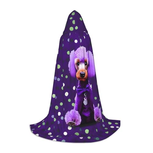 NImongt Umhang mit Kapuze für Teenager, Kinder und Erwachsene, mit Pudel, Gothic, Karneval, Halloween, Cosplay von NImongt