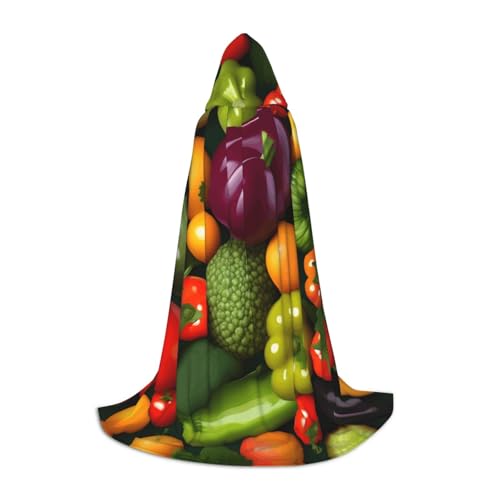 NImongt Umhang mit Kapuze für Teenager und Erwachsene, mit Kapuze, Zauberer, Gothic, Karneval, Halloween, Cosplay von NImongt