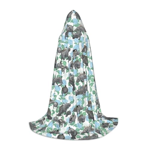 NImongt Umhang mit Kapuze für Teenager und Erwachsene mit Hasenmotiv, Gothic, Karneval, Halloween, Cosplay NImongt Umhang mit Kapuze für Teenager und Erwachsene mit Hasenmotiv, Gothic, Karneval, Halloween, Cosplay von NImongt