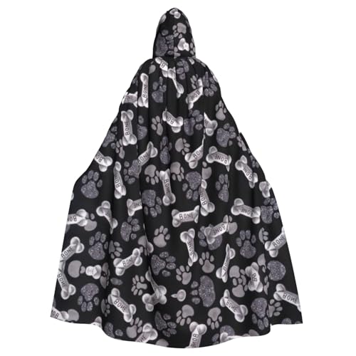 NImongt Umhang mit Kapuze und Pfotenabdruck, für Erwachsene, für mittelalterliche Cosplay-Kostüme NImongt Umhang mit Kapuze und Pfotenabdruck, für Erwachsene, für mittelalterliche Cosplay-Kostüme von NImongt