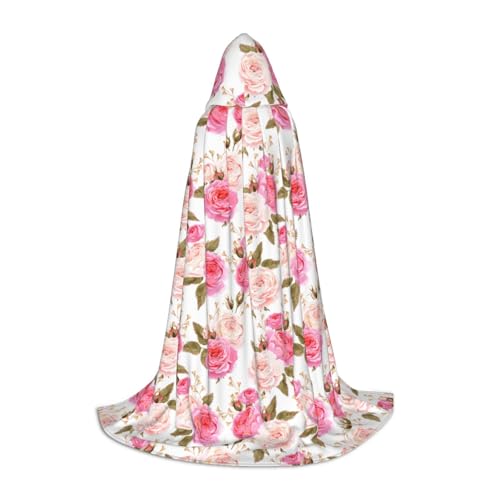 NImongt Umhang mit Kapuze und Rosenmotiv, für Teenager, Kinder und Erwachsene, Gothic, Karneval, Halloween, Cosplay NImongt Umhang mit Kapuze und Rosenmotiv, für Teenager, Kinder und Erwachsene, Gothic, Karneval, Halloween, Cosplay von NImongt