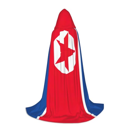 NImongt Umhang mit koreanischer Flagge, für Teenager und Erwachsene, mit Kapuze, Zauberer, Gothic, Karneval, Halloween, Cosplay von NImongt