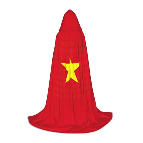 NImongt Umhang mit vietnamesischer Flagge, für Teenager und Erwachsene, mit Kapuze, Zauberer, Gothic, Karneval, Halloween, Cosplay NImongt Umhang mit vietnamesischer Flagge, für Teenager und Erwachsene, mit Kapuze, Zauberer, Gothic, Karneval, Halloween, Cosplay von NImongt
