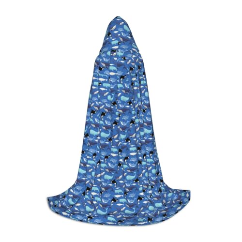 NImongt Walmuster-Druck, Teenager, Kinder und Erwachsene, Kapuzenumhang, Zauberer, Gothic, Robe, Karneval, Halloween, Cosplay NImongt Walmuster-Druck, Teenager, Kinder und Erwachsene, Kapuzenumhang, Zauberer, Gothic, Robe, Karneval, Halloween, Cosplay von NImongt