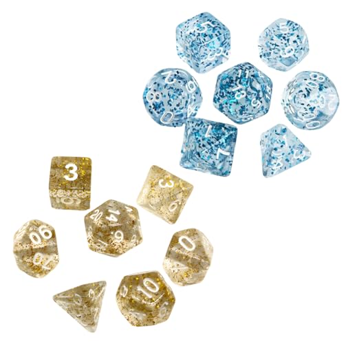 NJCXOLA 14 Stück Polyedrische Würfel Farbige Würfel, Transparente Einfarbig Würfel, Sehr Passend Dungeon und Dragons, Farbige Würfel Eignen Sich für Tischkartenspiele NJCXOLA 14 Stück Polyedrische Würfel Farbige Würfel, Transparente Einfarbig Würfel, Sehr Passend Dungeon und Dragons, Farbige Würfel Eignen Sich für Tischkartenspiele von NJCXOLA