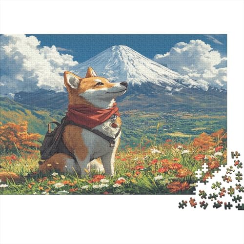 Akita Hund 1000 Teile Puzzle, Puzzles Für Erwachsene, 1000 Teile Puzzlespiel Für Jugendliche & Erwachsene Puzzlespiel Puzzel 1000pcs (75x50cm) von NJOFERDIN