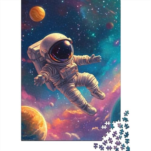 Astronaut Puzzle 1000 Teile Schwer Puzzle Spielzeug Pädagogisches Spiel Impossible Herausforderungsspielzeug Für Erwachsene Und Kinder in Bewährter 1000pcs (75x50cm) von NJOFERDIN