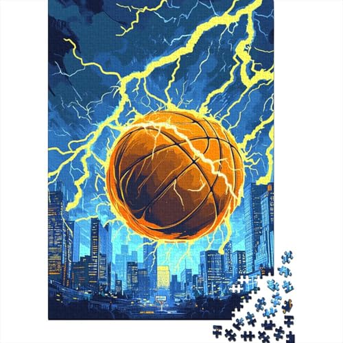 Basketball Puzzles 1000 Teile Schwer Puzzle Spielzeug Pädagogisches Spiel Impossible Herausforderungsspielzeug Für Erwachsene Kinder 1000pcs (75x50cm) von NJOFERDIN