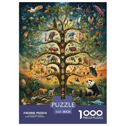 Baum des Lebens Puzzle 1000 Teile Schwer Puzzle Spielzeug Pädagogisches Spiel Impossible Herausforderung Spielzeug Für Erwachsene Und Kinder Ab 12 Jahren 38x26cm/1000pcs Baum des Lebens Puzzle 1000 Teile Schwer Puzzle Spielzeug Pädagogisches Spiel Impossible Herausforderung Spielzeug Für Erwachsene Und Kinder Ab 12 Jahren 38x26cm/1000pcs von NJOFERDIN