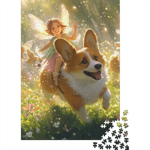 Corgi Puzzle 1000 Teile Schwer Puzzle Spielzeug Lernspiel Impossible Herausforderungsspielzeug Für Erwachsene Und Kinder Ab 14 Jahren 1000pcs (75x50cm) von NJOFERDIN